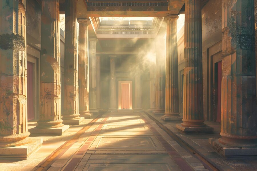 Temple interior